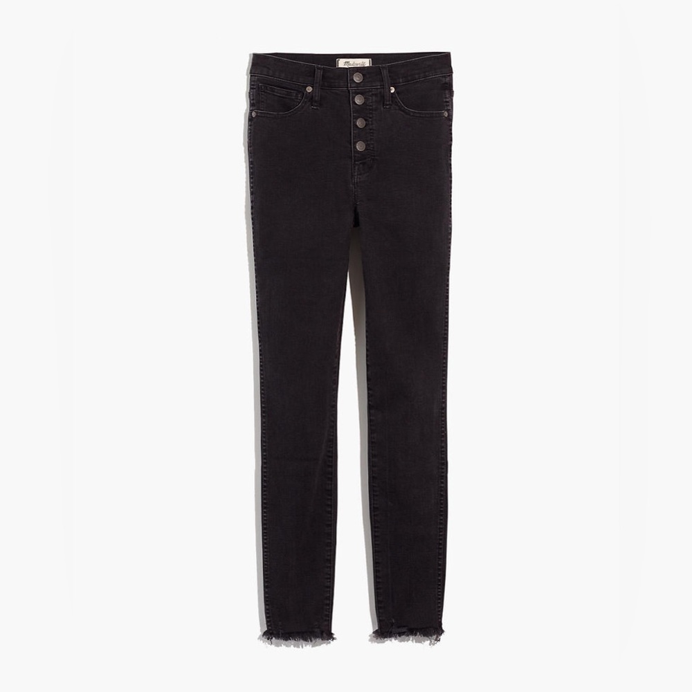 Madewell 10”High Rise Skinny Jeans in Black